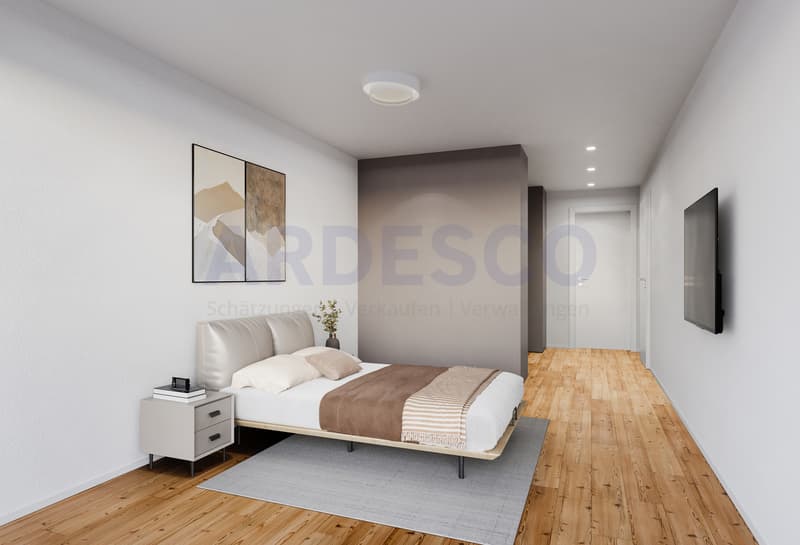 Variante 1 / Elternzimmer mit Ankleide und direktem Zugang Badezimmer