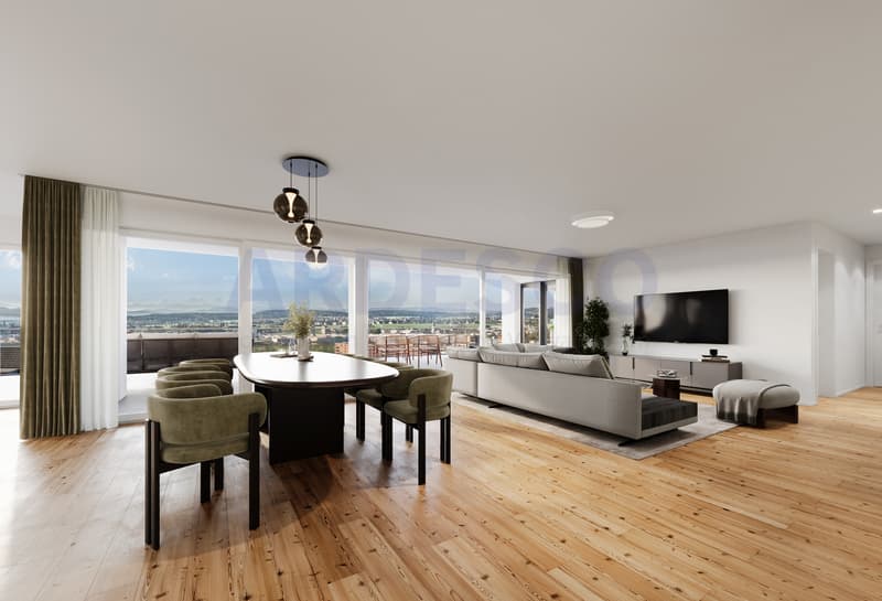 Variante 1 / Wohnzimmer mit Weitblick