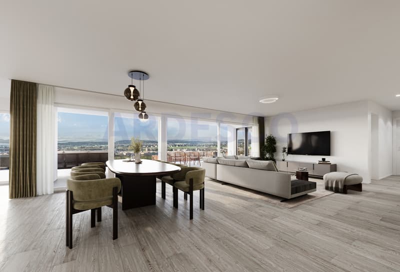 Variante 2 / Wohnzimmer mit Weitblick