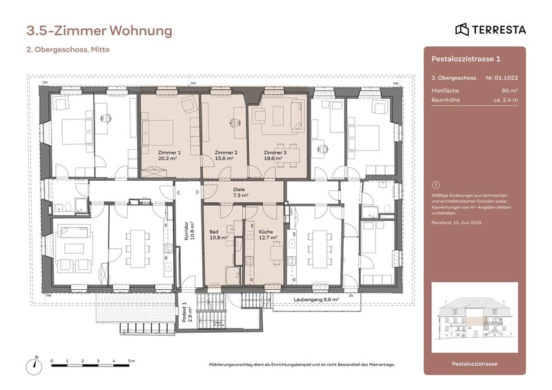 Renovierte und elegante 3.5-Zimmer-Wohnung im 2. Stock (9)