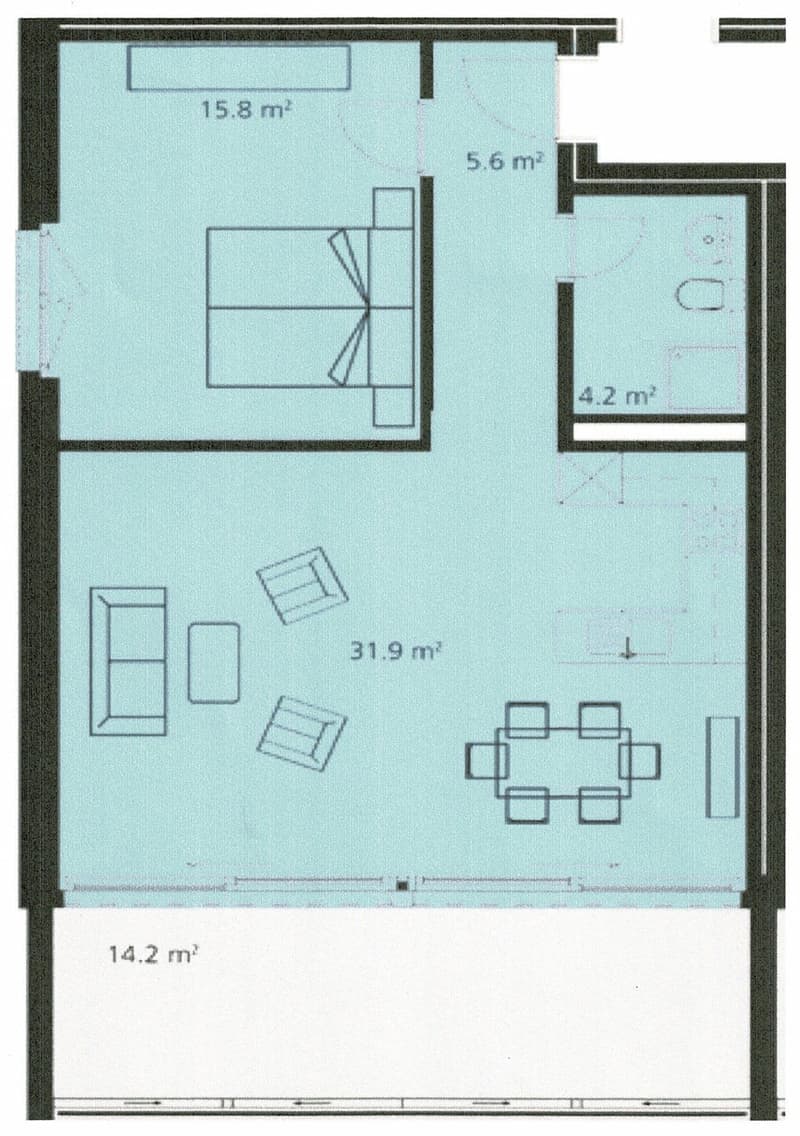 Luminoso appartamento di 2.5 locali con piscina e area wellness (12)