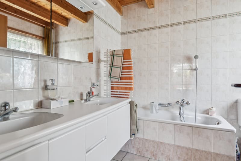Salle de bain baignoire et douche