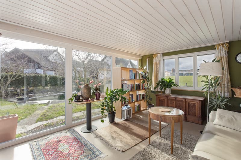 Erweiterter Wohnraum zum Wohnzimmer