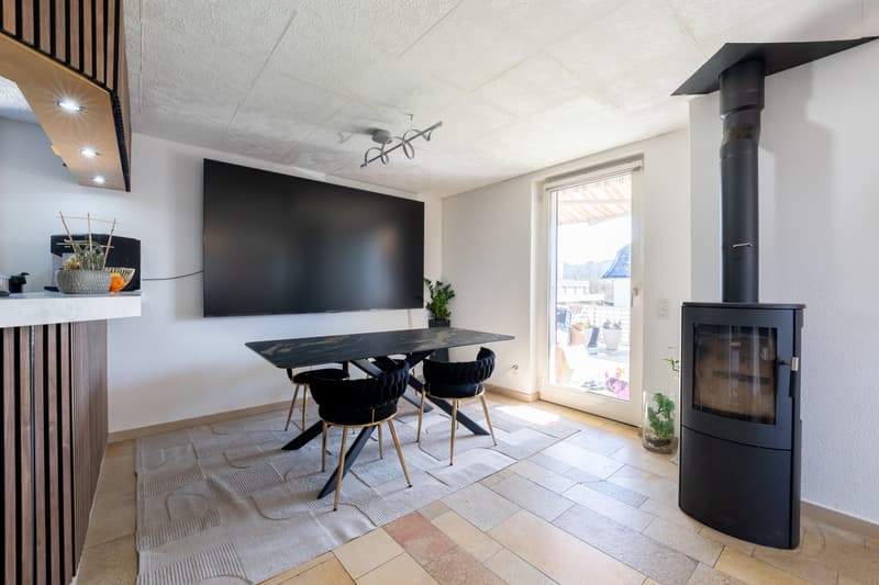 Wohn- und Essbereich Maisonettewohnung (OG)