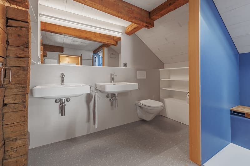 Badezimmer mit Dusche 6.5-Zimmer-Wohnung