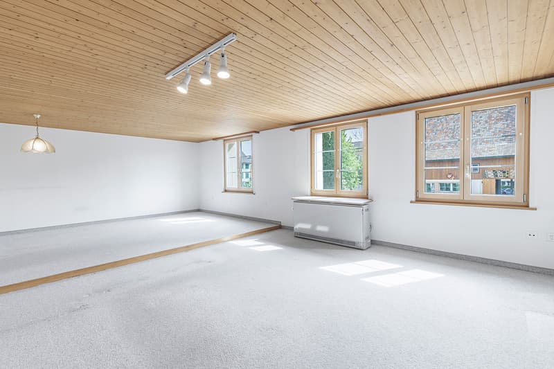Wohn- und Esszimmer im Obergeschoss