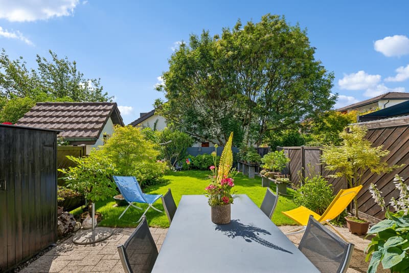 Herrliche Terrasse mit hoher Aufenthaltsqualität