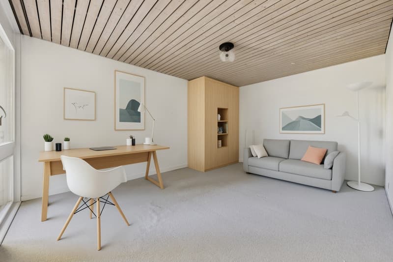 Dieses separate Zimmer - gestalten zu dem was man möchte - virtuelles Staging