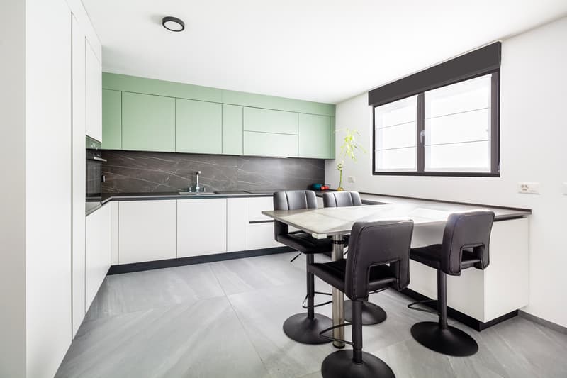 Cucina con penisola
