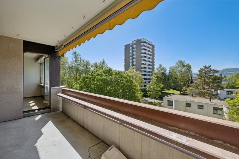 Balkon mit freiem Blick