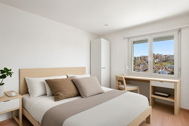 Schlafzimmer ohne Möblierung