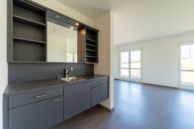 Atelier im EG mit Spülbecken