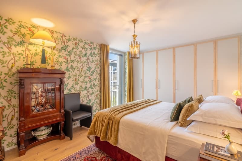 Schlafzimmer mit Einbauschränken