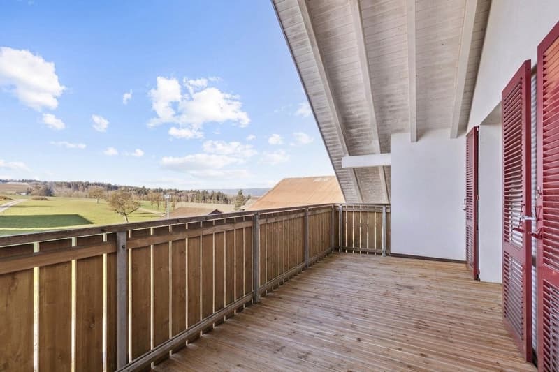 Weitsicht aus der wettergeschützten Loggia