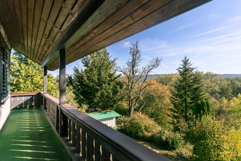 Aussicht vom Balkon