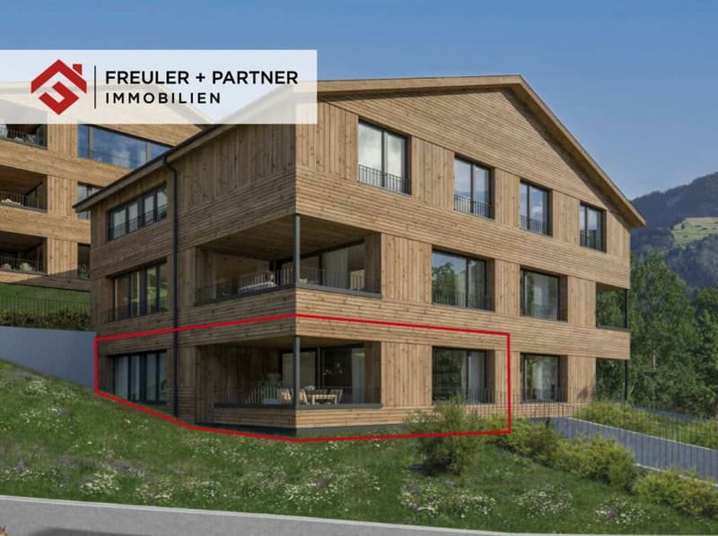 3½-Zimmer-Neubauwohnung mit Garten im Projekt PRADA, Seewis (1)