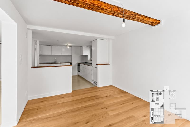Erstbezug mit Hausgefühl, sanierte 3.5 Zimmer Maisonettewohnung mit Sitzplatz (2)