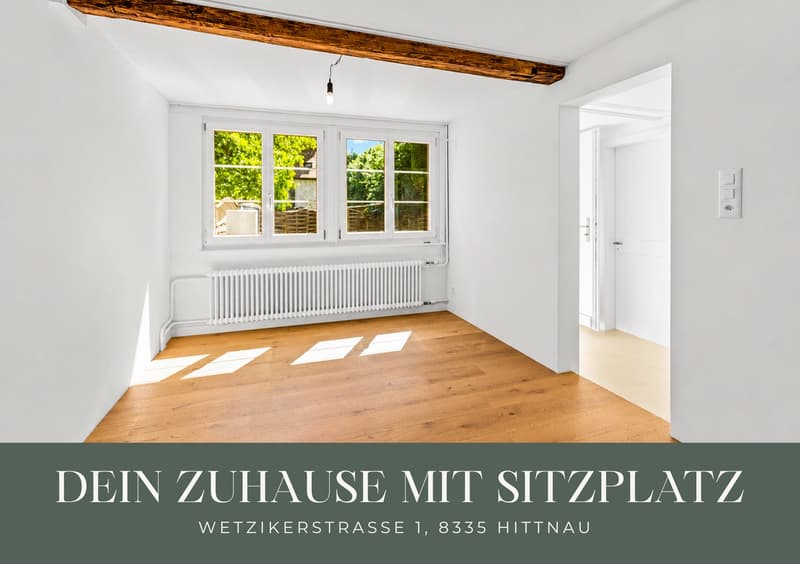Erstbezug mit Hausgefühl, sanierte 3.5 Zimmer Maisonettewohnung mit Sitzplatz (1)