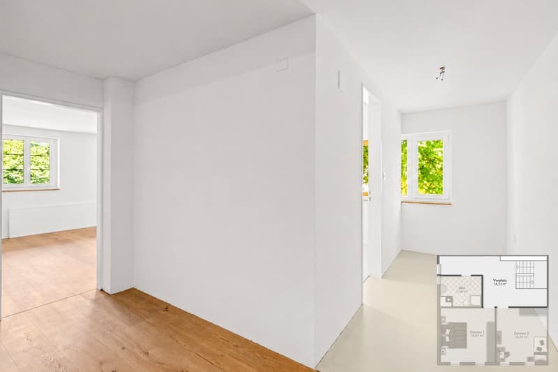 Erstbezug mit Hausgefühl, sanierte 3.5 Zimmer Maisonettewohnung mit Sitzplatz (8)