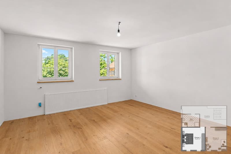 Erstbezug mit Hausgefühl, sanierte 3.5 Zimmer Maisonettewohnung mit Sitzplatz (11)