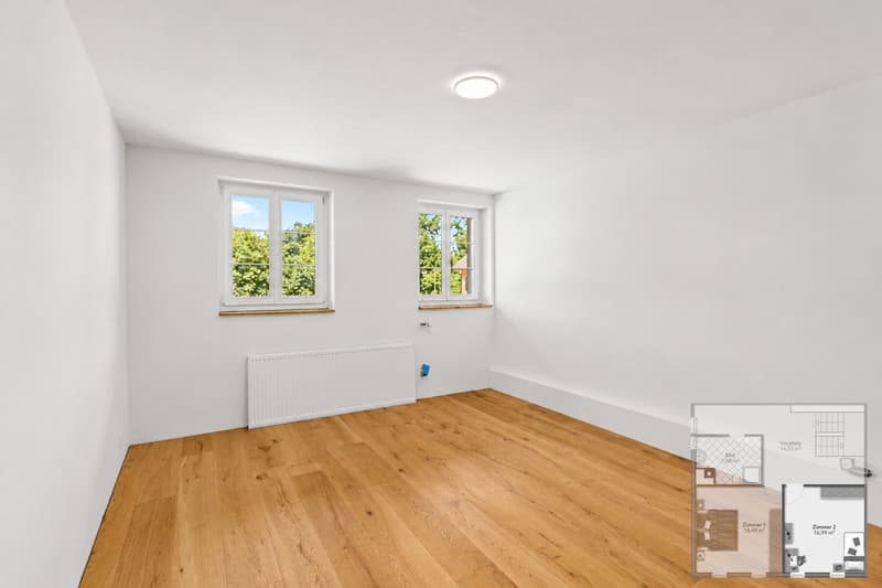 Erstbezug mit Hausgefühl, sanierte 3.5 Zimmer Maisonettewohnung mit Sitzplatz (12)