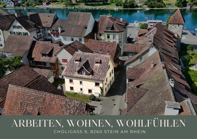 ARBEITEN, WOHNEN, WOHLFÜHLEN, Altstadthaus mit Charakter in Stein am Rhein (1)