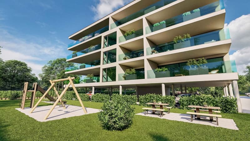 Moderno appartamento con grande terrazza a Bellinzona in una nuova costruzione (1)