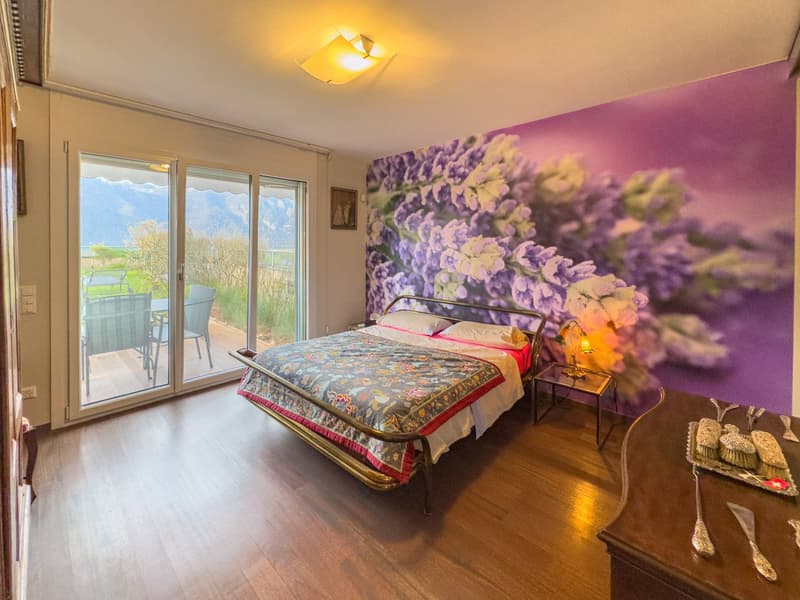 Appartamento vista lago con giardino a Bissone (4)