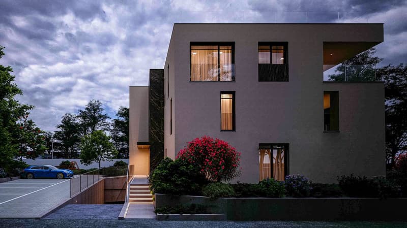 Moderno 4.5 locali con giardino a Sorengo (1)