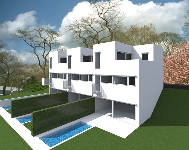 Moderna casa contigua con giardino a Villa Luganese (2)