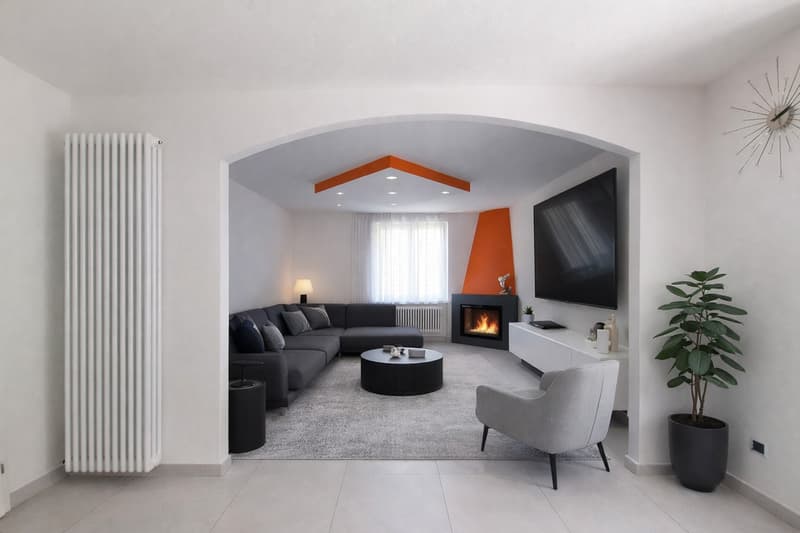 Casa bifamiliare con giardino a Canobbio (6)