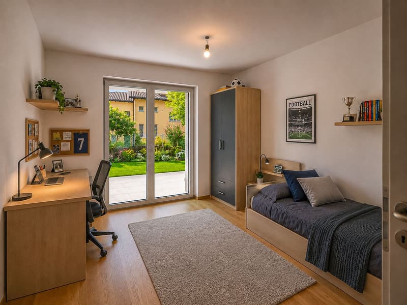 Moderno 3.5 locali vista lago di nuova costruzione a Massagno (7)