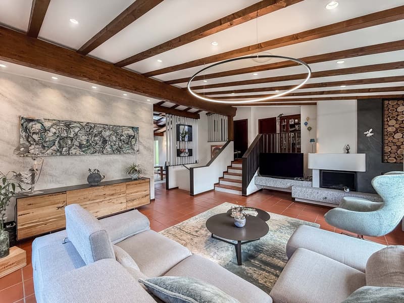 Elegante casa con giardino a Collina d’Oro (2)