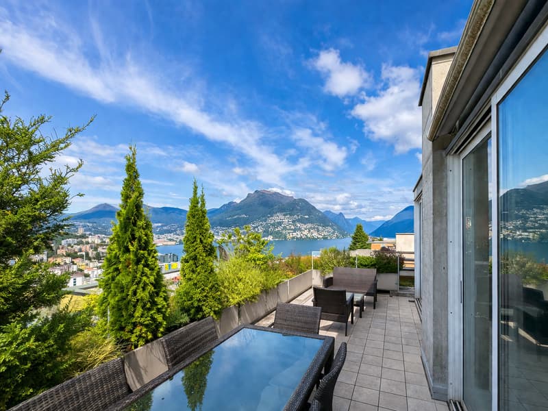 Attico vista lago a Paradiso anche come residenza secondaria (9)