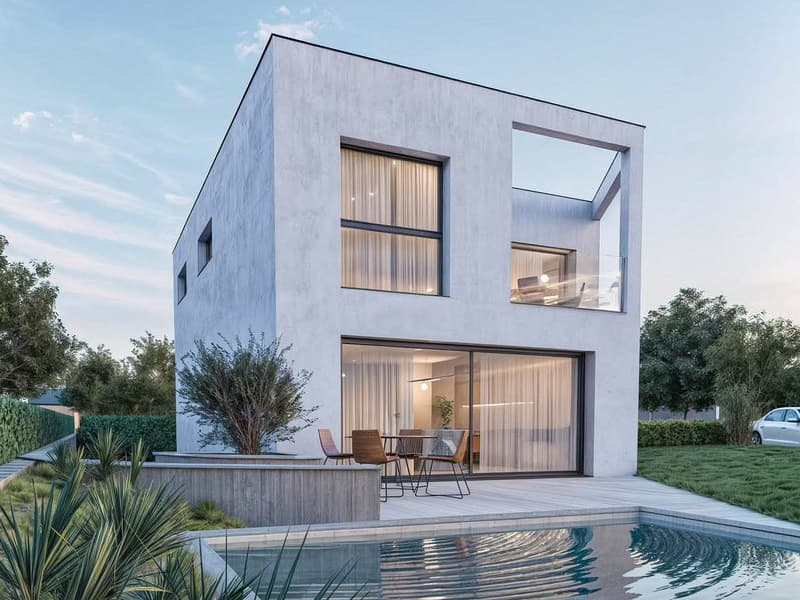Villa con piscina in costruzione a Mendrisio, nella verdeggiante frazione di Salorino (2)