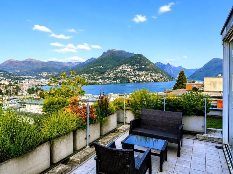 Attico vista lago a Paradiso anche come residenza secondaria (8)
