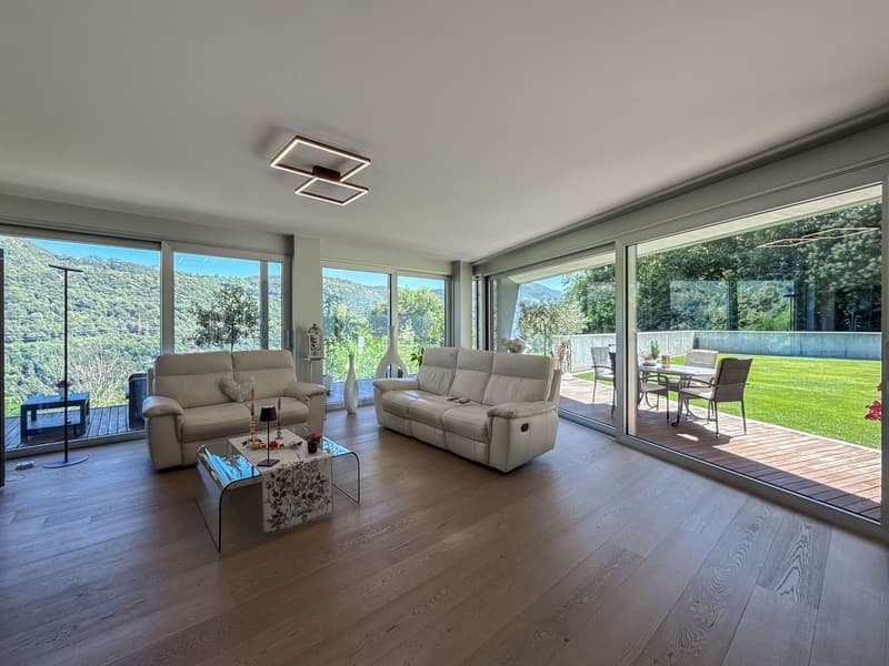 Appartamento con giardino, piscina, sauna e palestra a Montagnola (2)