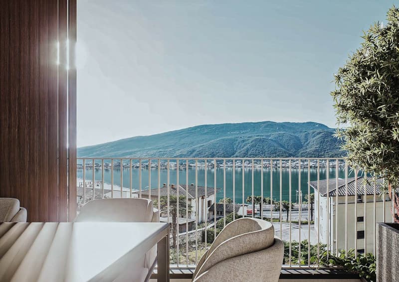 Appartamento vista lago con giardino a Capolago (5)