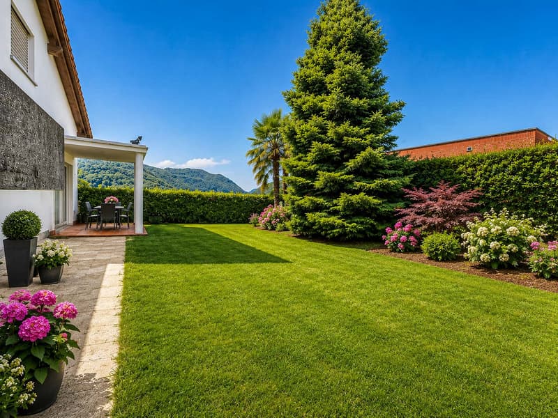 Casa unifamiliare con grande giardino a Gentilino (2)