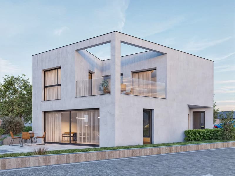 Villa con piscina in costruzione a Mendrisio, nella verdeggiante frazione di Salorino (3)