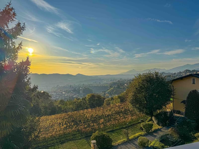 Villa con ampio giardino e vista aperta a Morbio Superiore (5)