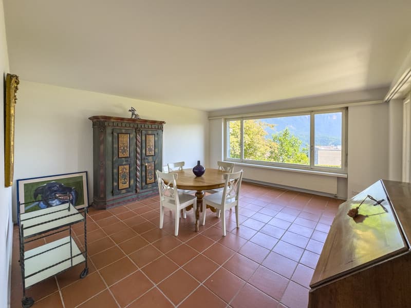Villa con giardino e vista aperta sul golfo di Lugano a Carona (2)