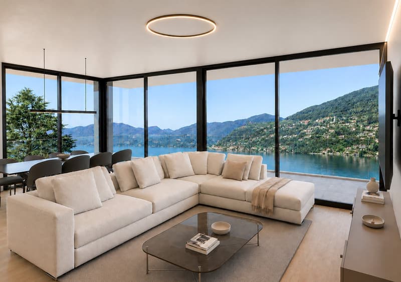 Villa vista lago in costruzione a Brusino Arsizio (1)
