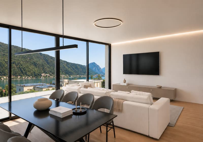 Villa vista lago in costruzione a Brusino Arsizio (2)