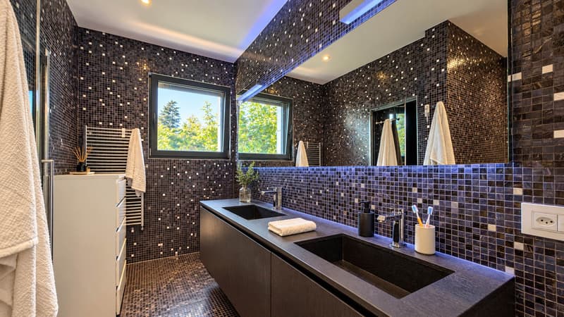 Elegante e prestigioso appartamento con giardino a Porza (10)
