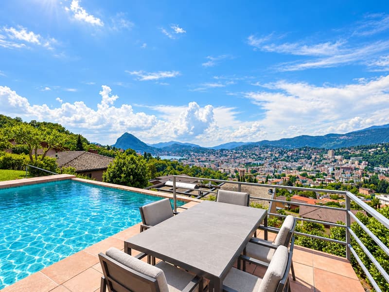 Villa con piscina e giardino a Pregassona (18)