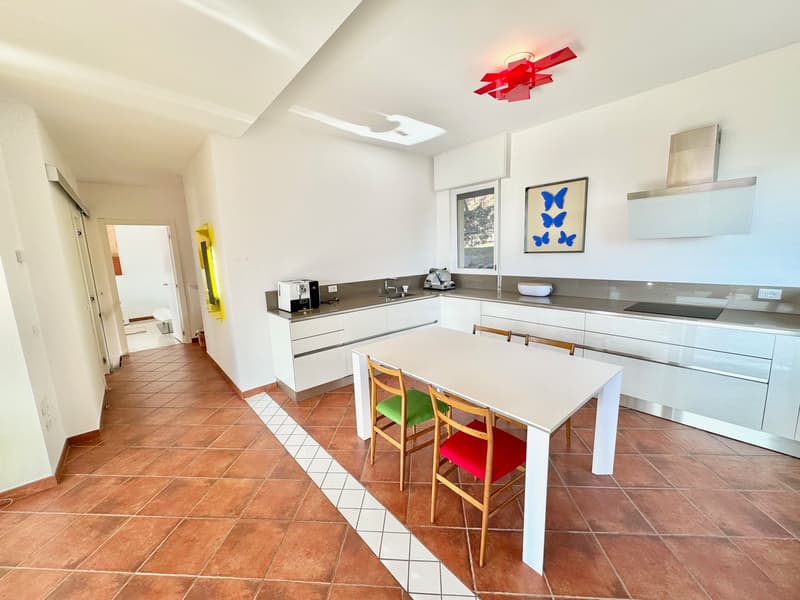 Belle et moderne villa dans un endroit calme et ensoleillé avec piscine privée et vue imprenable sur le lac (7)
