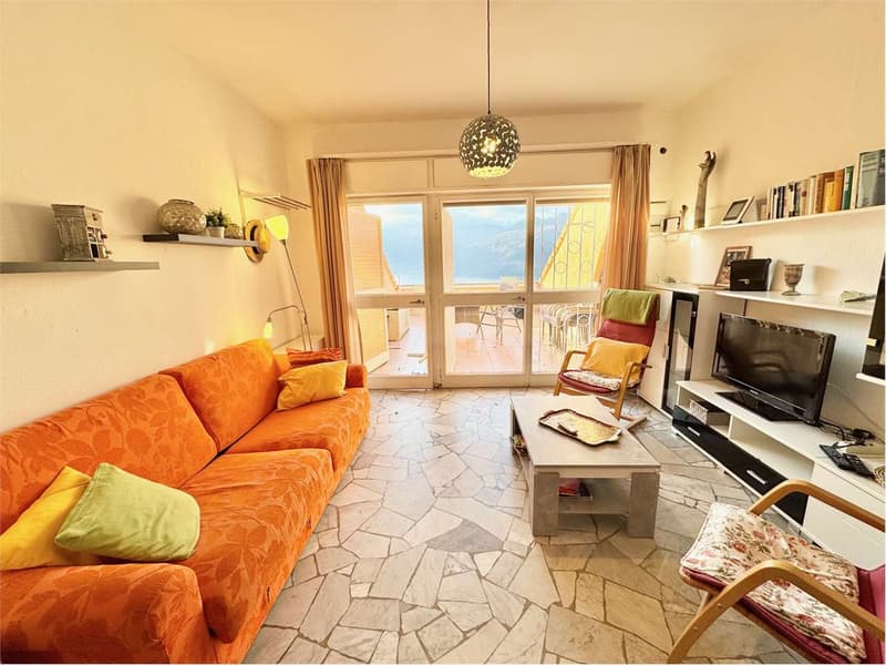 Curato appartamento bilocale con terrazza e con splendida vista lago i (2)