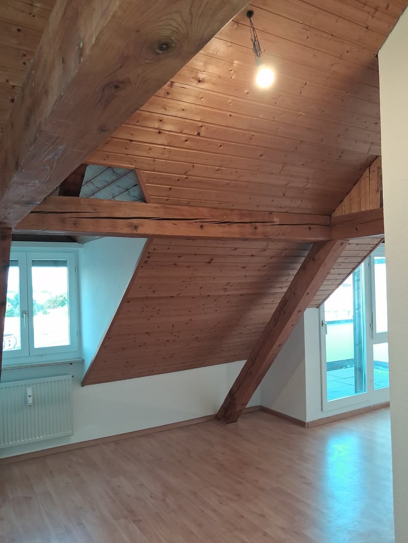 Das Wohnzimmer mit Terrasse
