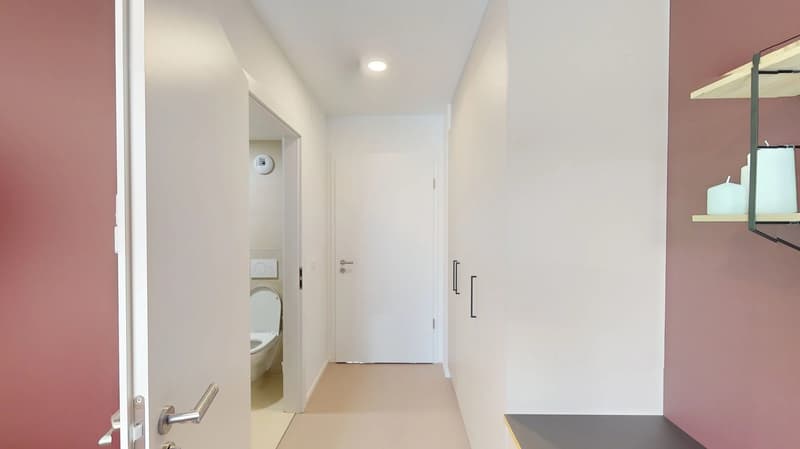 Studio avec salle de bain privatisée dans nouvel espace cohabitation à Chavannes-près-Renens (11)